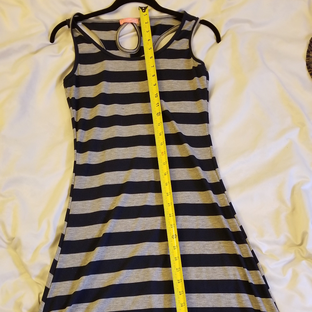 NWOT Prestige Hi-Low Tank Dress Blue Gray